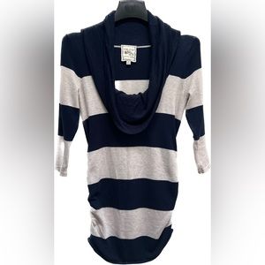 Pink Rose | Striped Cowl Neck Dress